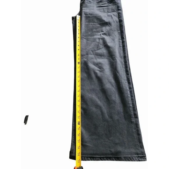 Citizens Of Humanity Loli Mid Rise Wide Leg Black Jeans Denim W32 EUC Pockets - Picture 11 of 16